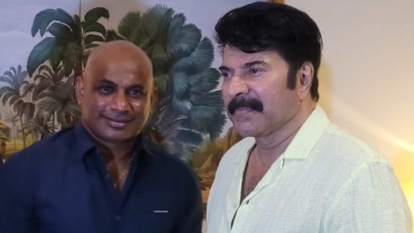 “True superstar”- Sanath Jayasuriya meets Malayalam actor Mammootty in Sri Lanka