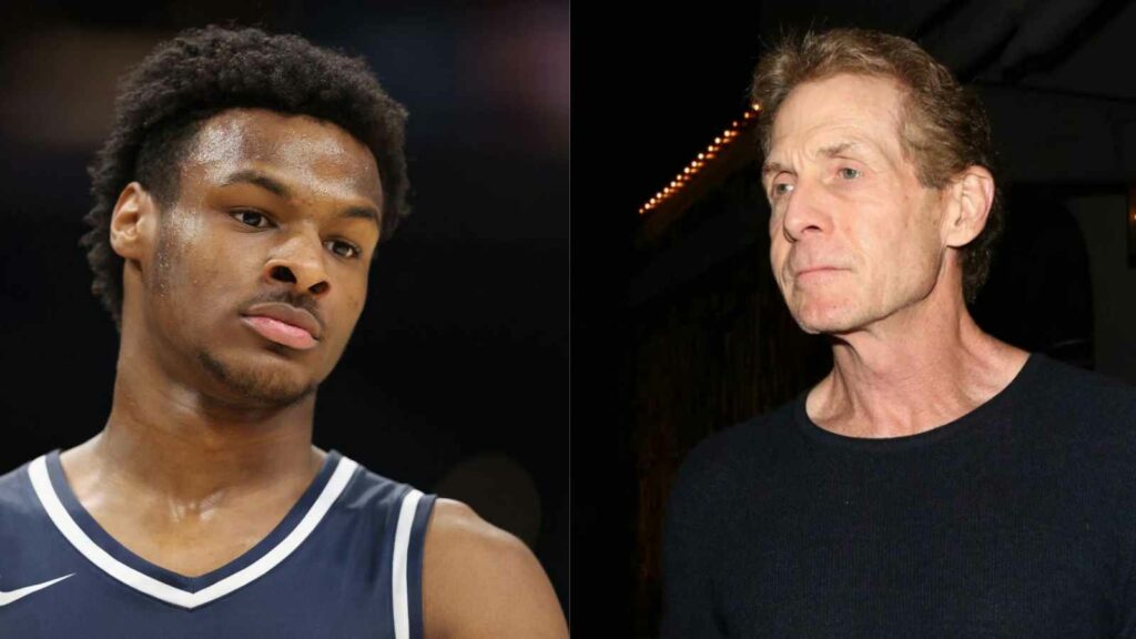 Bronny James and Skip Bayless