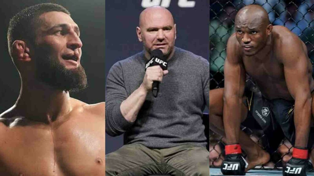 Khamzat Chimaev Dana White Kamaru Usman 