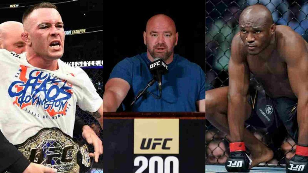 Colby Covington Dana White Kamaru Usman 