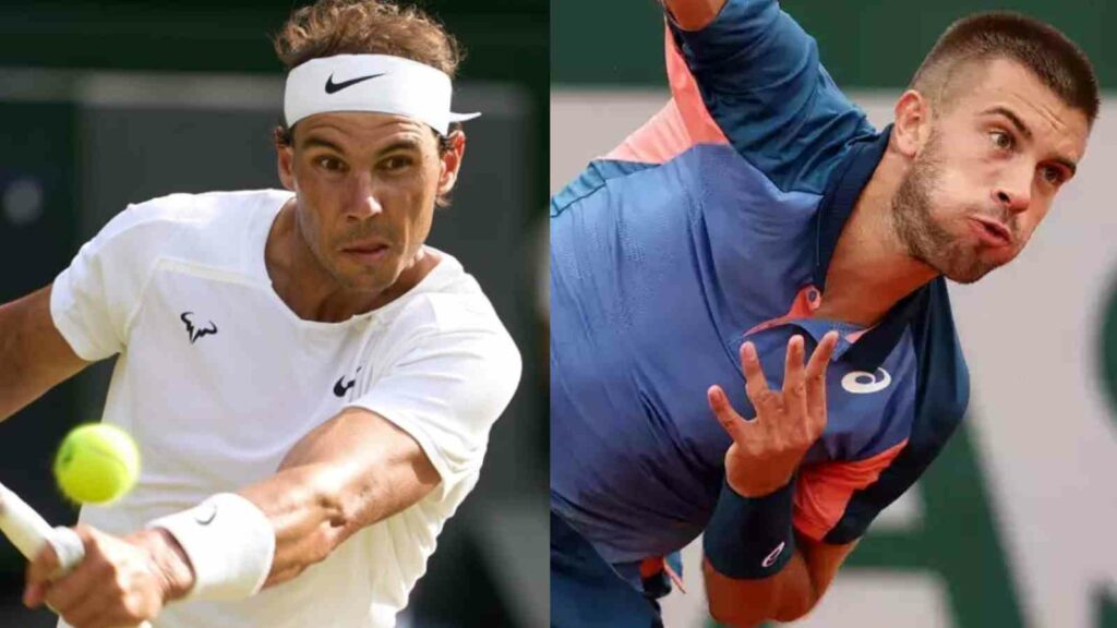 Rafael Nadal and Borna Coric