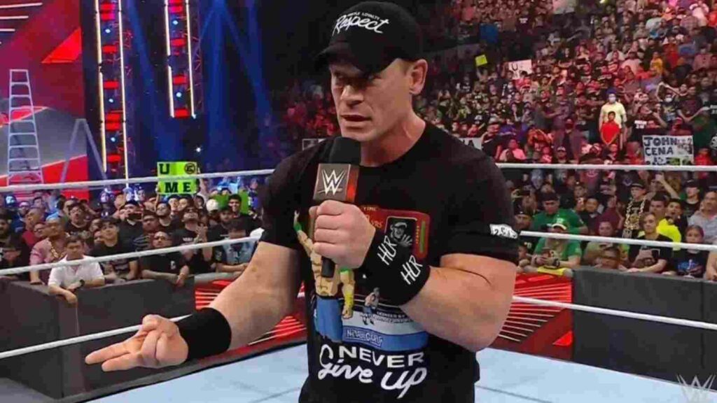 John Cena on his 20th anniversary celebration on RAW.