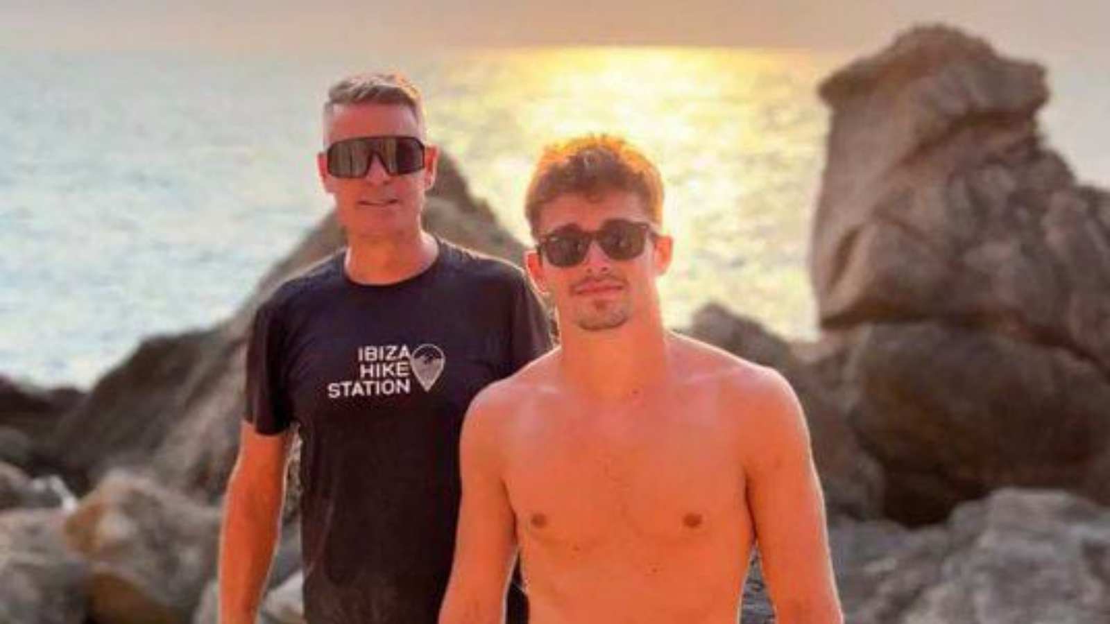 Charles Leclerc and family visit the mountains at Ibiza to enjoy the last few days of F1 summer break