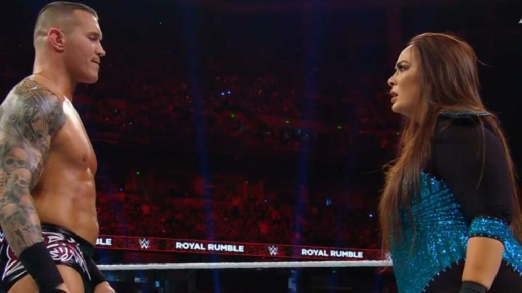 Randy Orton and Nia Jax at Royal Rumble 2019