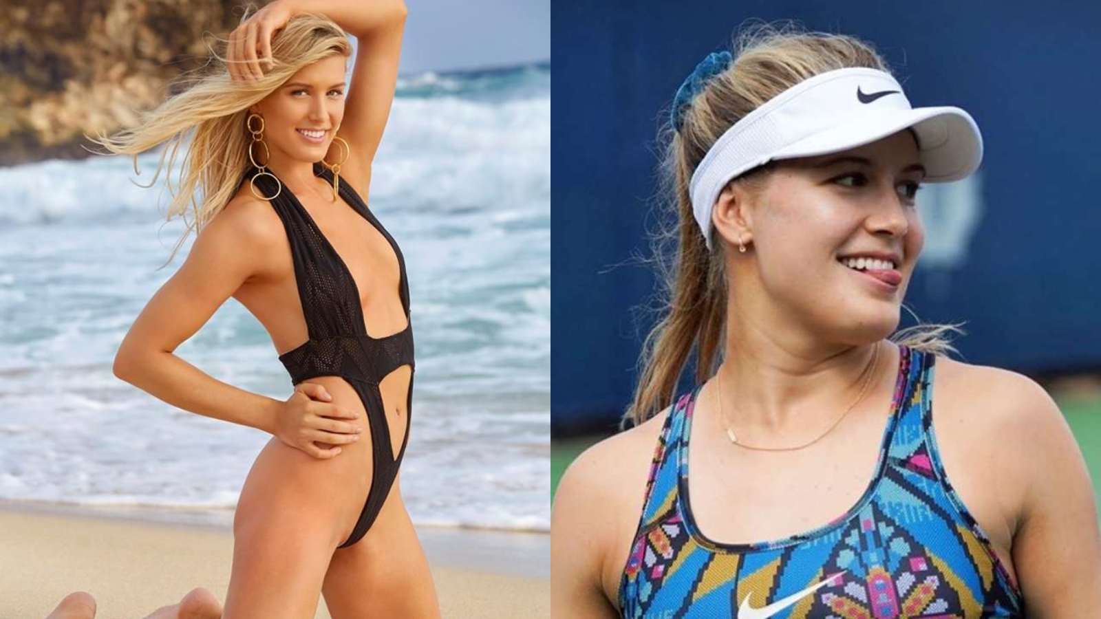 “Can someone explain?” Eugenie Bouchard gets pranked with a bikini photo on her official VanOpen credentials