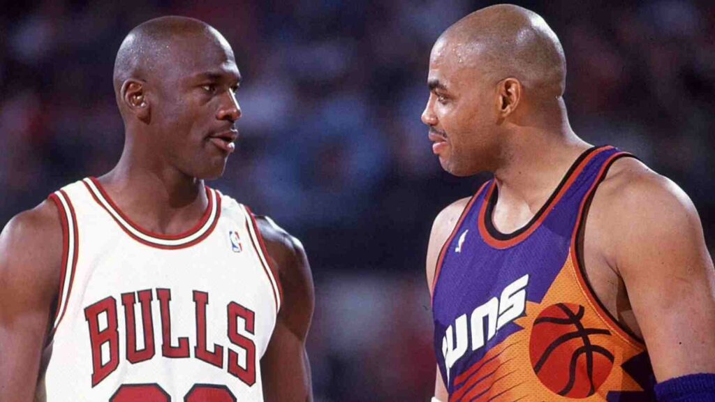 Michael Jordan and Charles Barkley