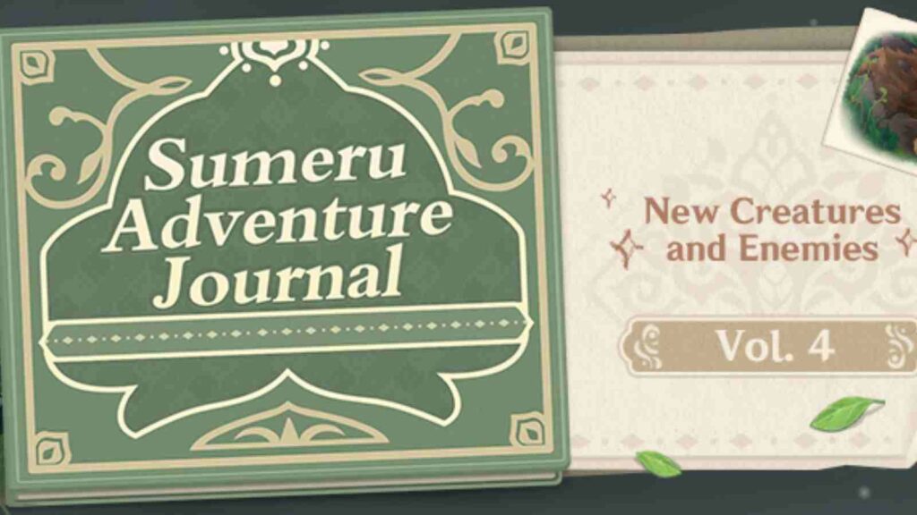 Genshin Impact's Sumeru Adventure Journal Vol: 4