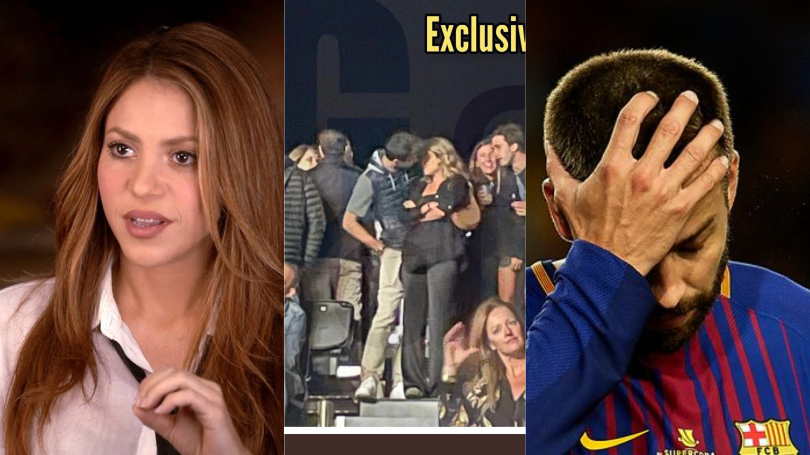 In Pictures: Barcelona star Gerard Pique seen kissing new girlfriend Clara Chá Marti during a concert after splitting from Shakira