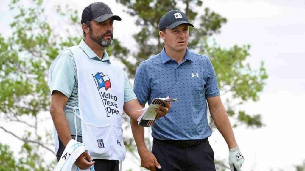 Jordan Spieth and Michael Greller