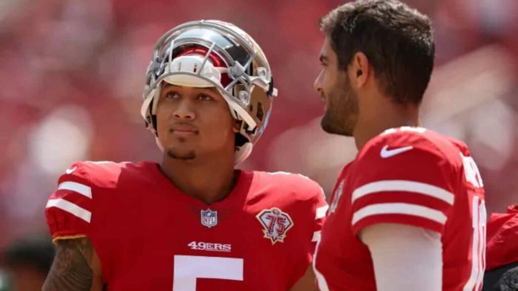 Jimmy Garoppolo and Trey Lance