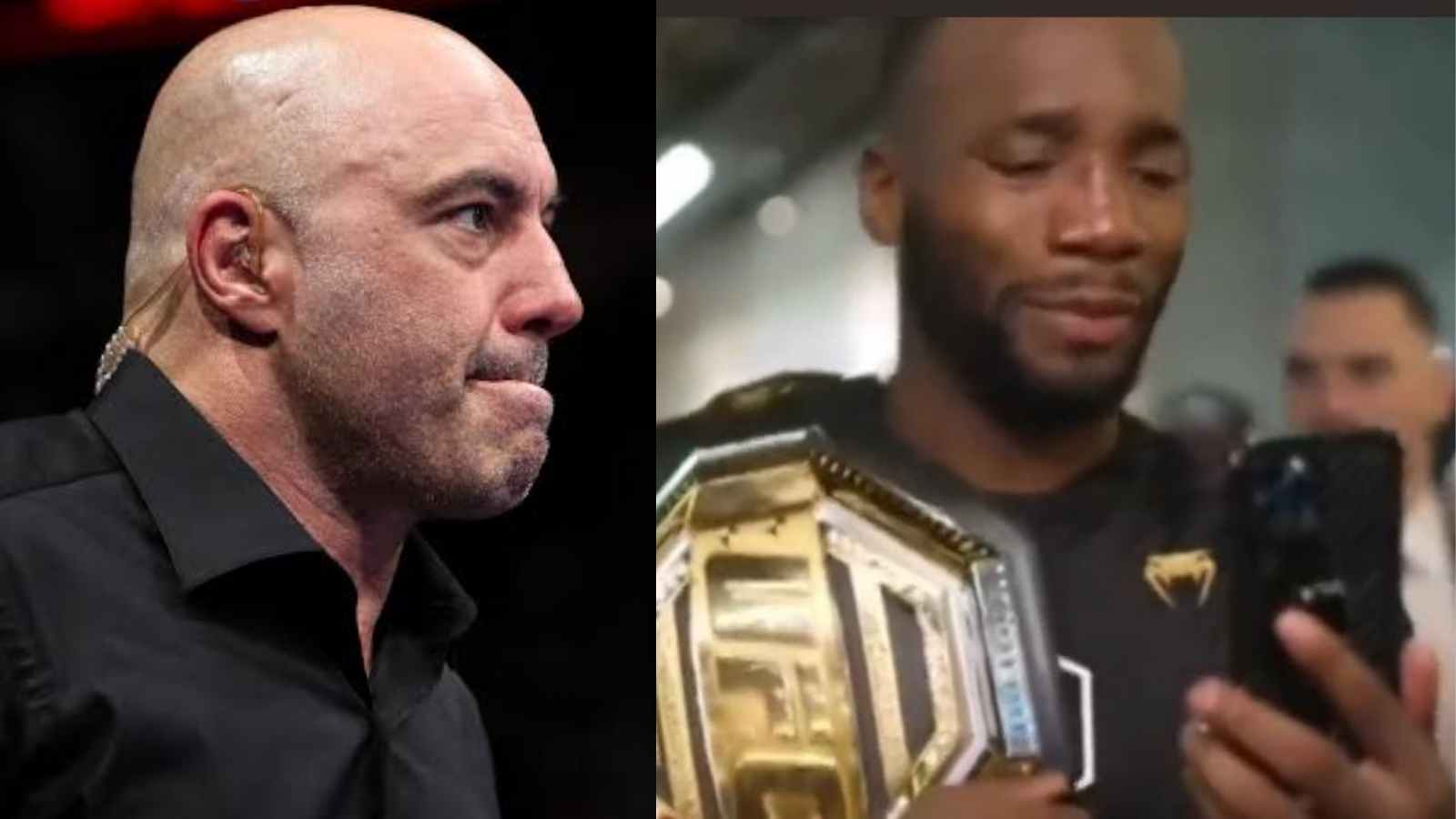 Joe Rogan break into tears as Leon Edwards makes an emotional call to his mother  after historic win against Kamaru Usman at UFC 278