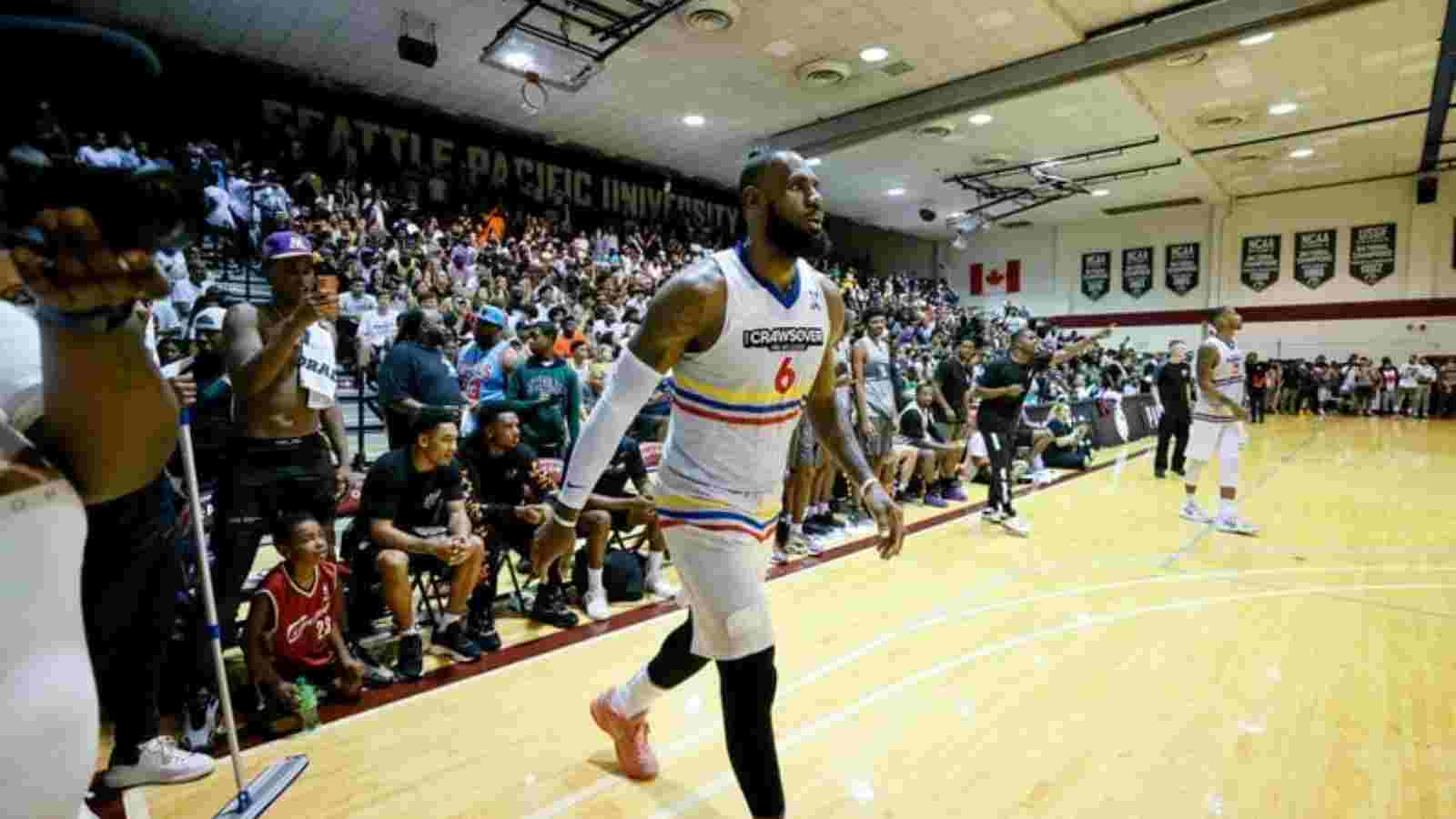 “That’s the Bron Craze” CrawsOver Pro-Am goes berserk after LeBron James takes center stage with Jayson Tatum