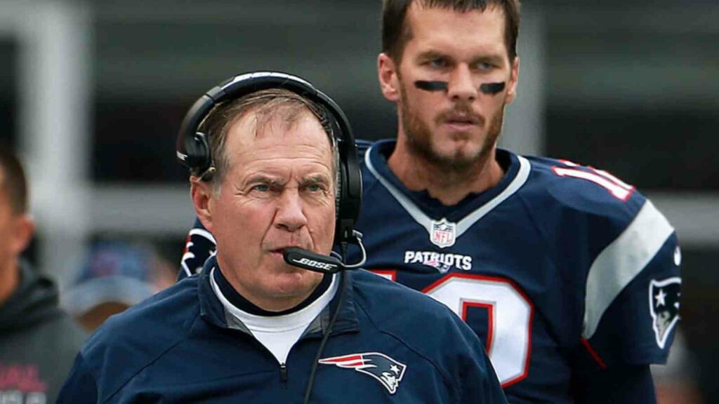 Tom Brady with Bill Belichick