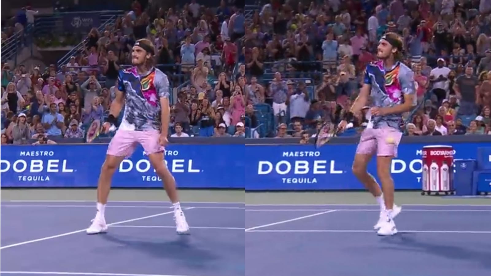 WATCH: “He’s still a terrible dancer” tennis twitter reacts to Stefanos Tsitsipas’ celebration dance after semifinal win over Daniil Medvedev in Cincinnati