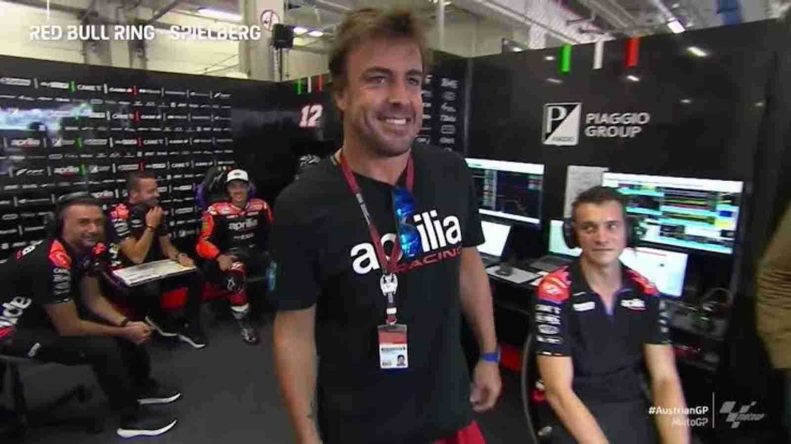 Fernando Alonso joined the MotoGP paddock to attend the Austrian Grand Prix 