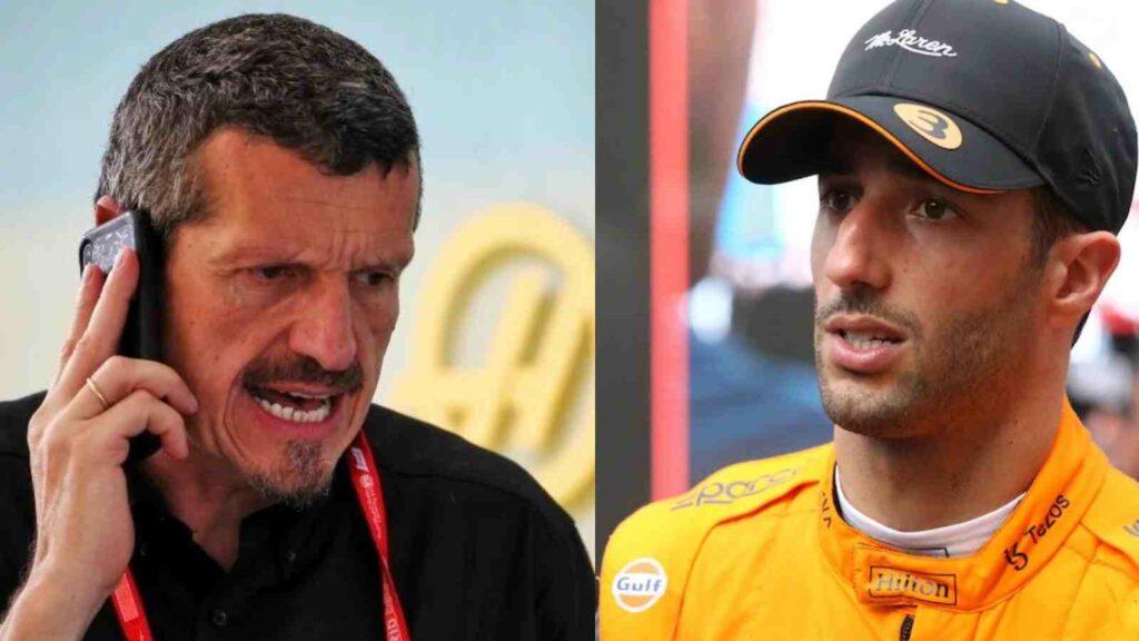 Guenther Steiner (L) Daniel Ricciardo (R)