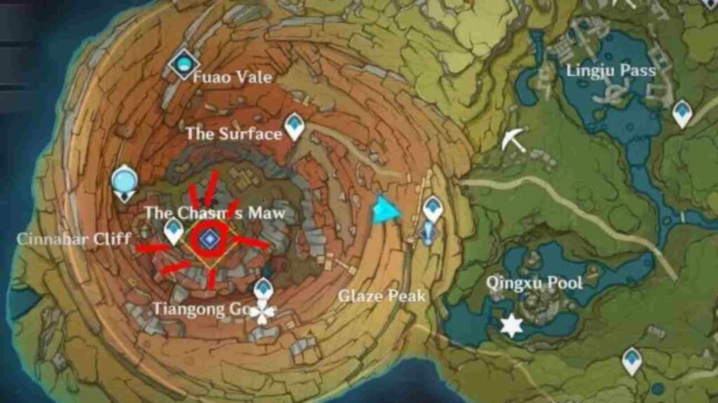 Genshin Impact: Chasm Map