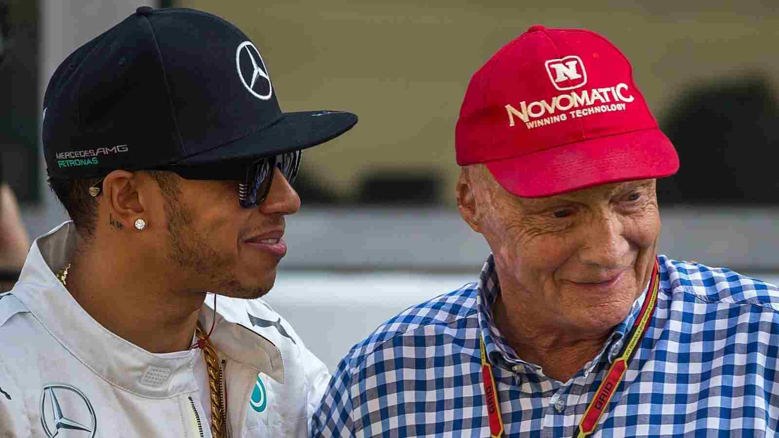 Lewis Hamilton and Niki Lauda