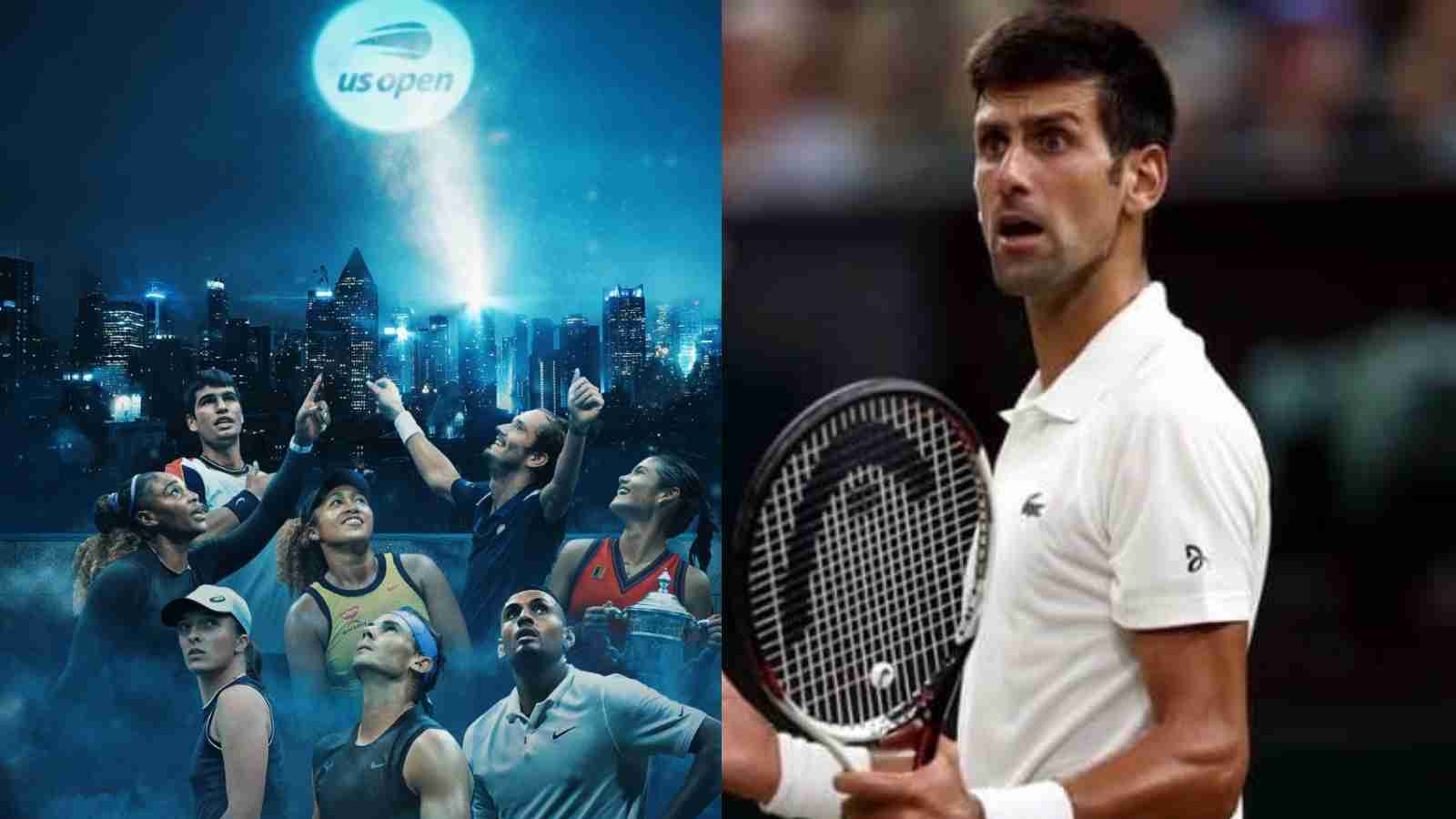 “You shameless, cowardly b***ards!” Novak Djokovic’s fans call for US Open boycott after they release a promotional poster without the 21-time major champ