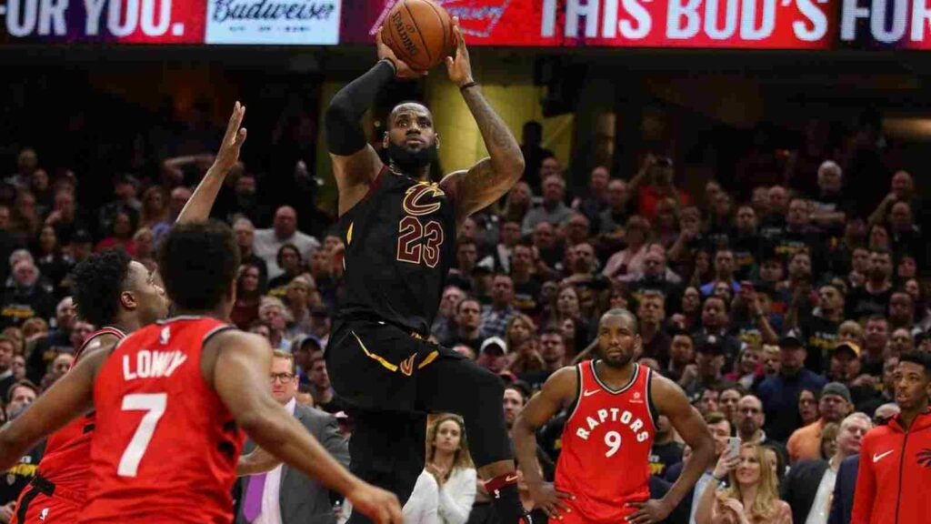 Lebron James hitting the game winner over Toronto in 2018