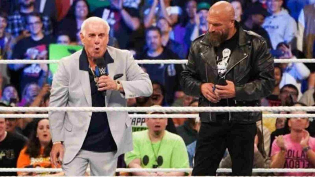 Triple H and Ric Flair in 2019.