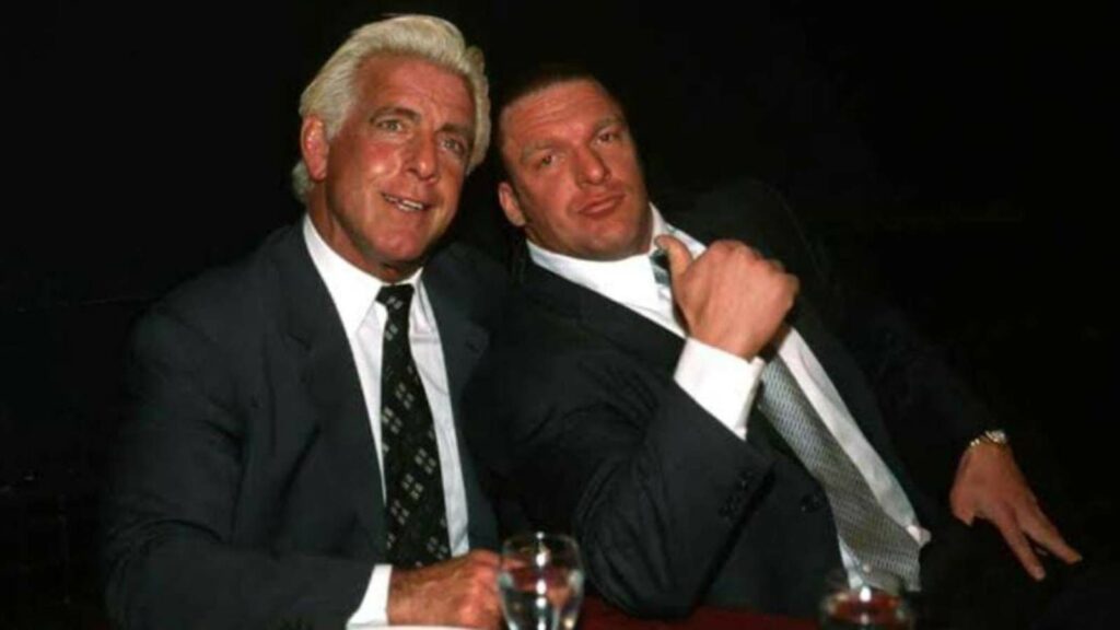 Triple H and Ric Flair, when they were a part of Evolution.