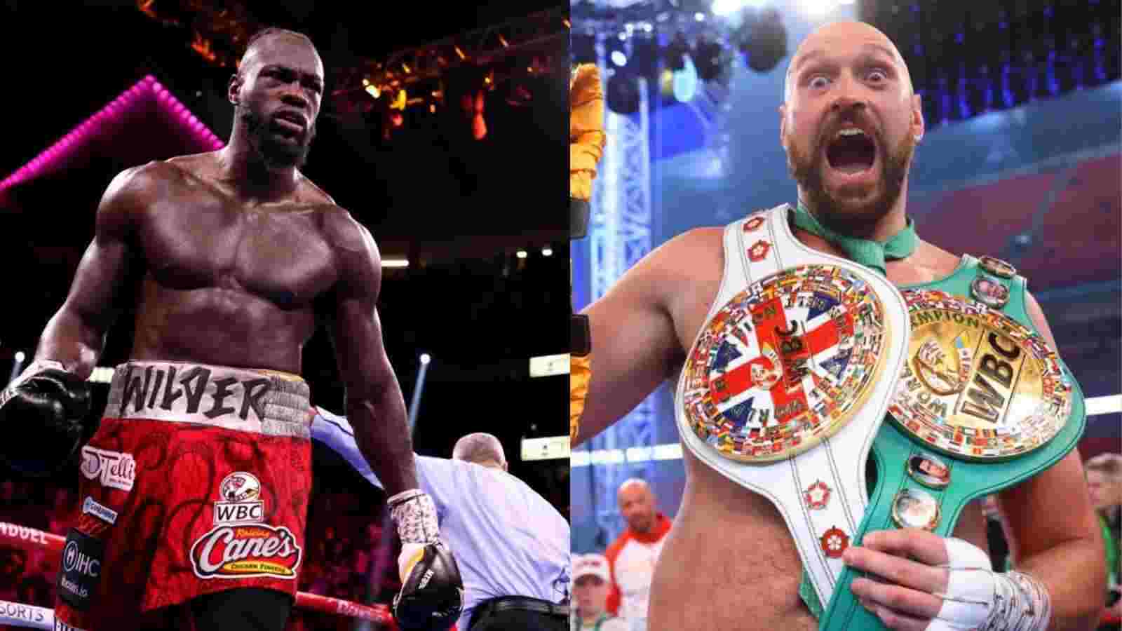 “To The Back of The Line” Tyson Fury is seriously upset at Deontay Wilder trying to gain a fight against Oleksandr Usyk