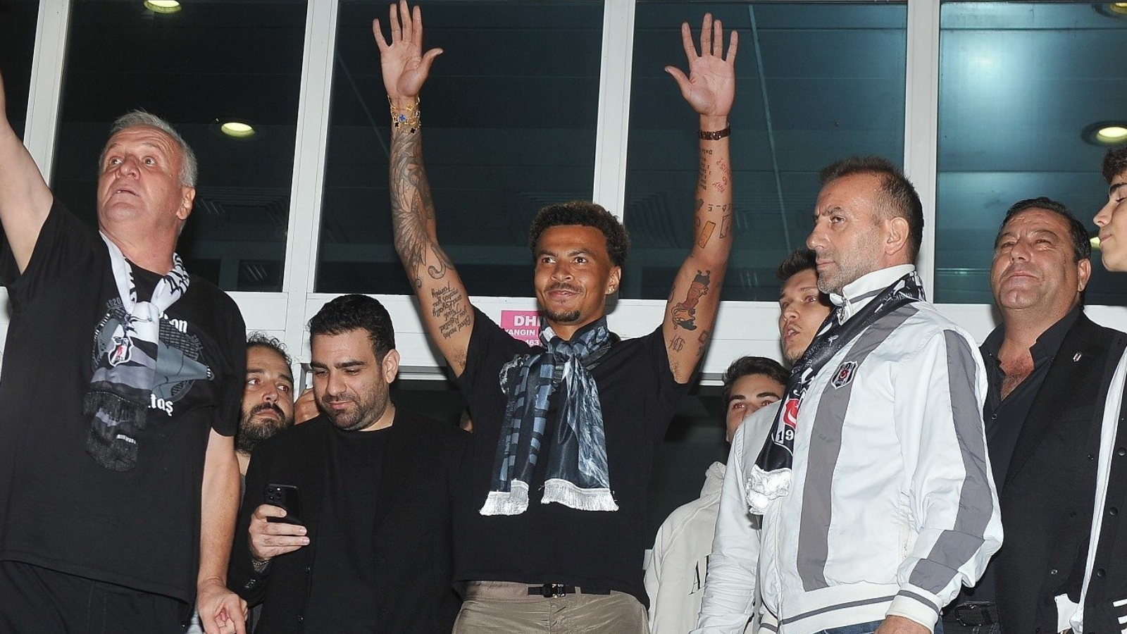 Watch: Dele Alli greeted by hundreds of Besiktas fans on his arrival in Istanbul