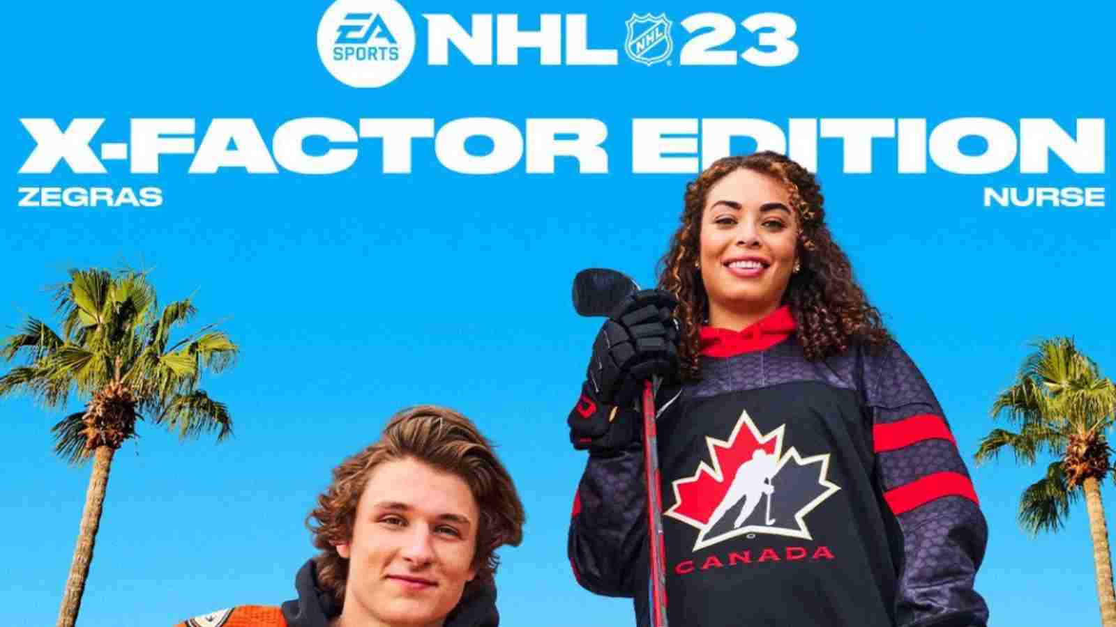 “Not a good thing, it’s bad” – Twitter bickers over Canadian forward Trevor Zegras and Olympian Sarah Nurse being on EA Sports NHL 23 cover