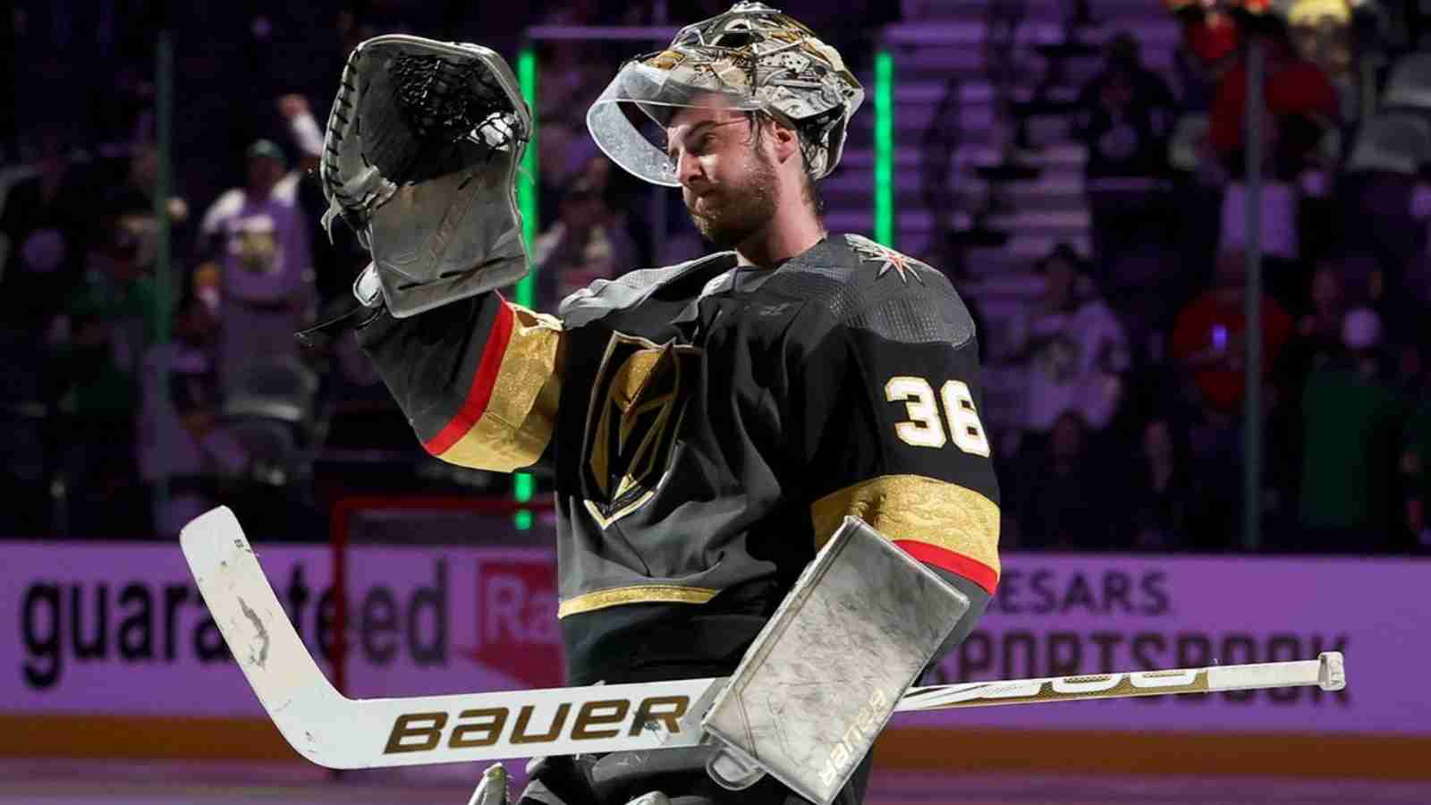 “Stepped up for our group” – Logan Thompson likely to start as No. 1 goalie for Golden Knights this season