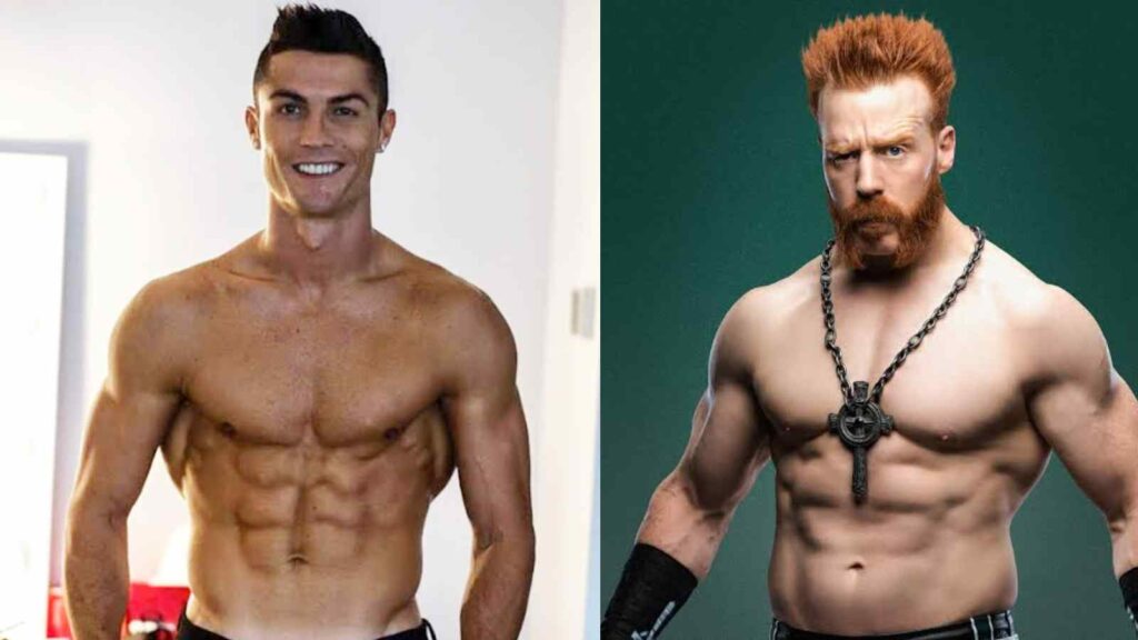 Cristiano Ronaldo and Sheamus