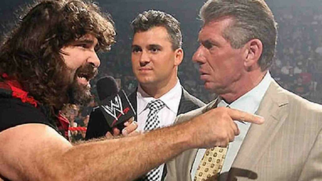 Mick Foley and Vince McMahon in 2007