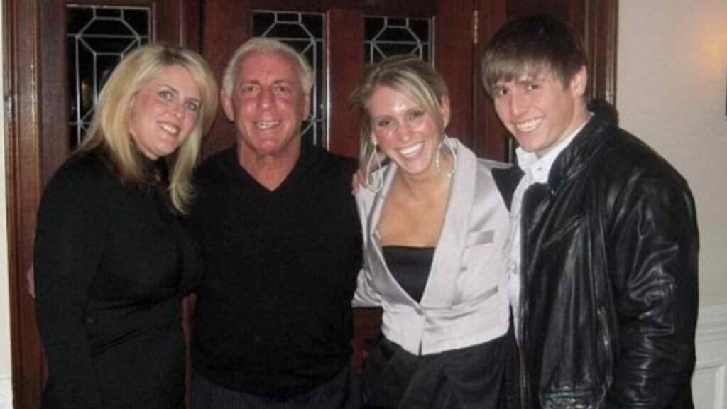 Megan Flair, Ric Flair, Charlotte Flair, and late Reid Flair