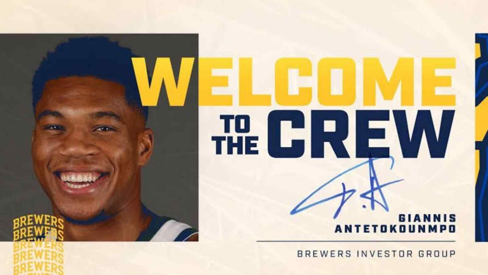 “Jersey’s on, it’s official!”- Giannis Antetokounmpo purchases minority ownership in the Milwaukee Brewers