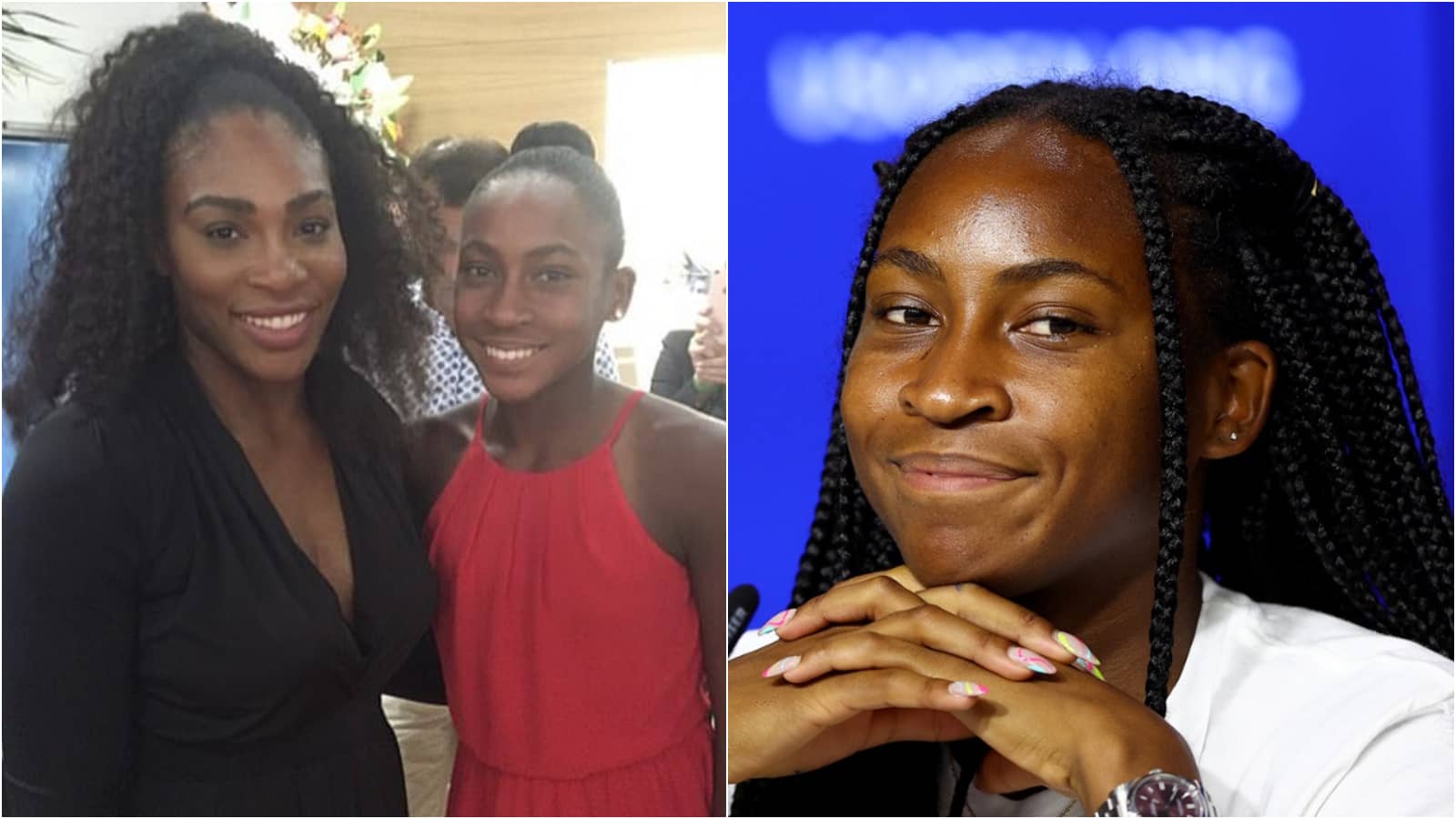 Coco Gauff reveals she earned her first pay cheque by playing a young version of Serena Williams at the age of 10