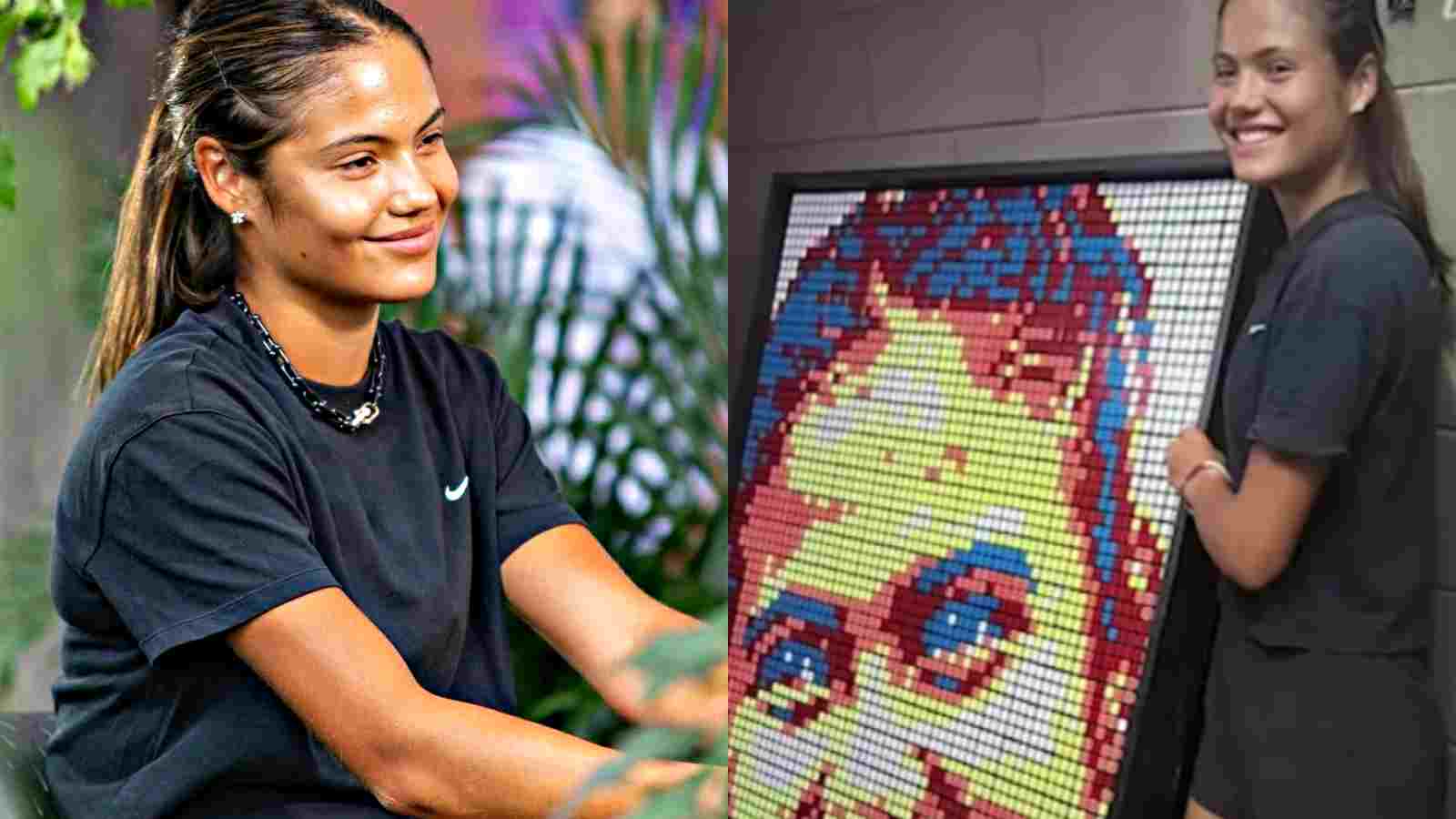 WATCH: “So cool!” Emma Raducanu ecstatic to find her unique portrait made with over 500 Rubik’s cubes