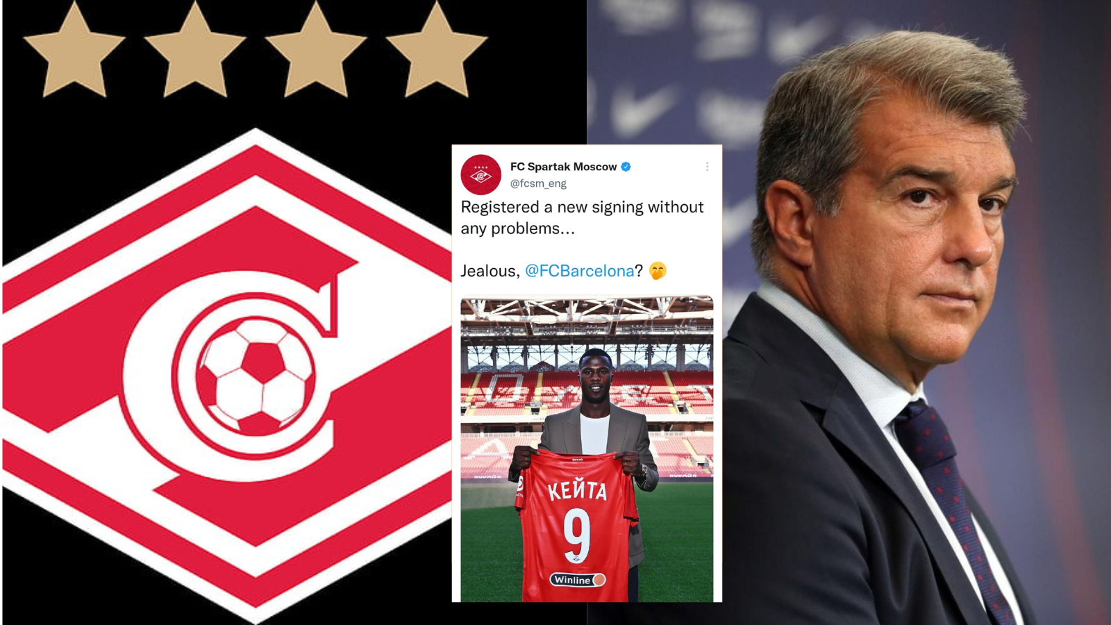 “Registered a new signing without any problems”- Spartak Moscow brutally trolls Barcelona over inability to register players