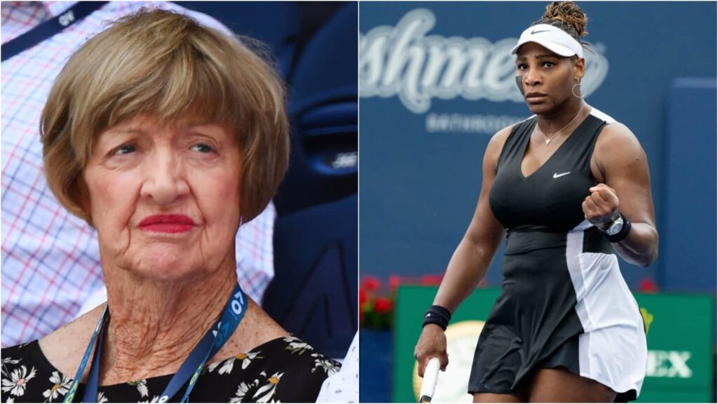 Margaret Court and Serena Williams