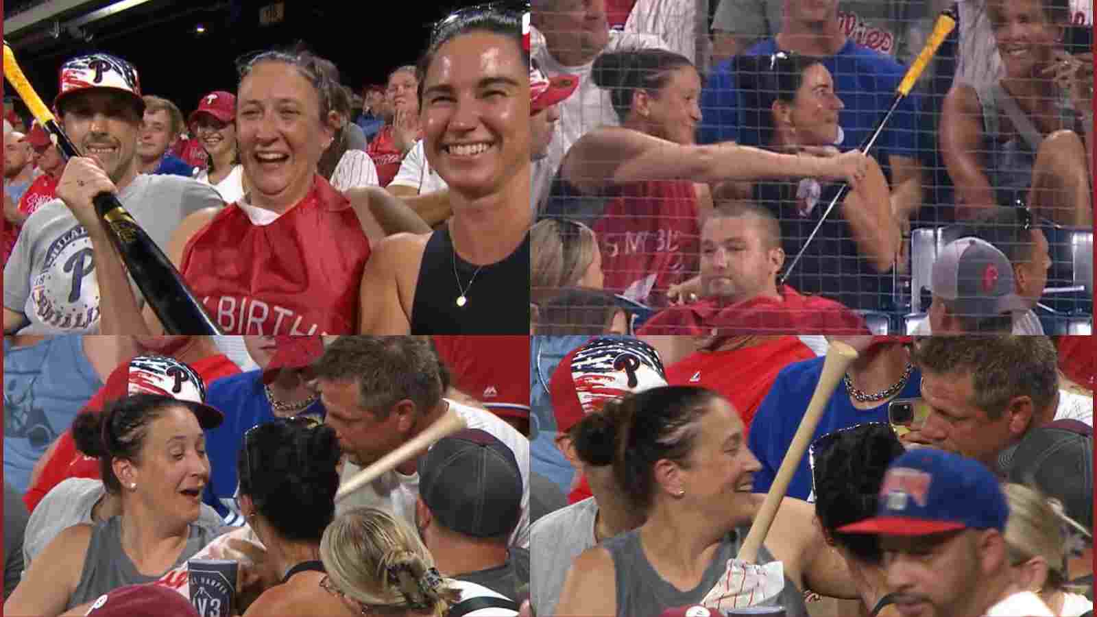 Watch: Oneil Cruz’s flying bat caught by Birthday girl, Bat changed, Phillies win everyone’s heart