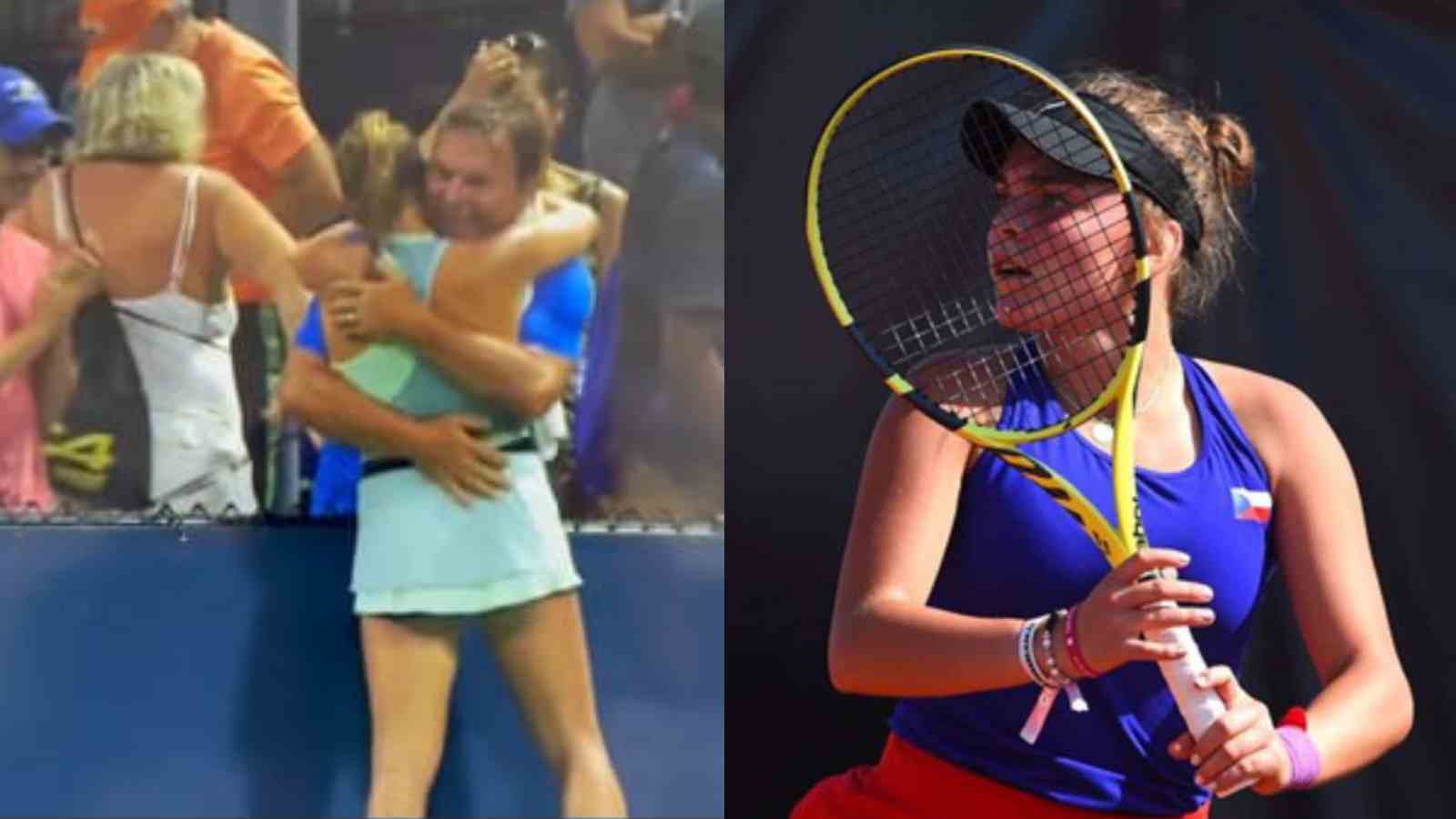 “Creepy a** men!” Tennis Twitter blows up over 16-year-old Sara Bejlek’s coach’s misogynistic and inappropriate celebration with her at the US Open