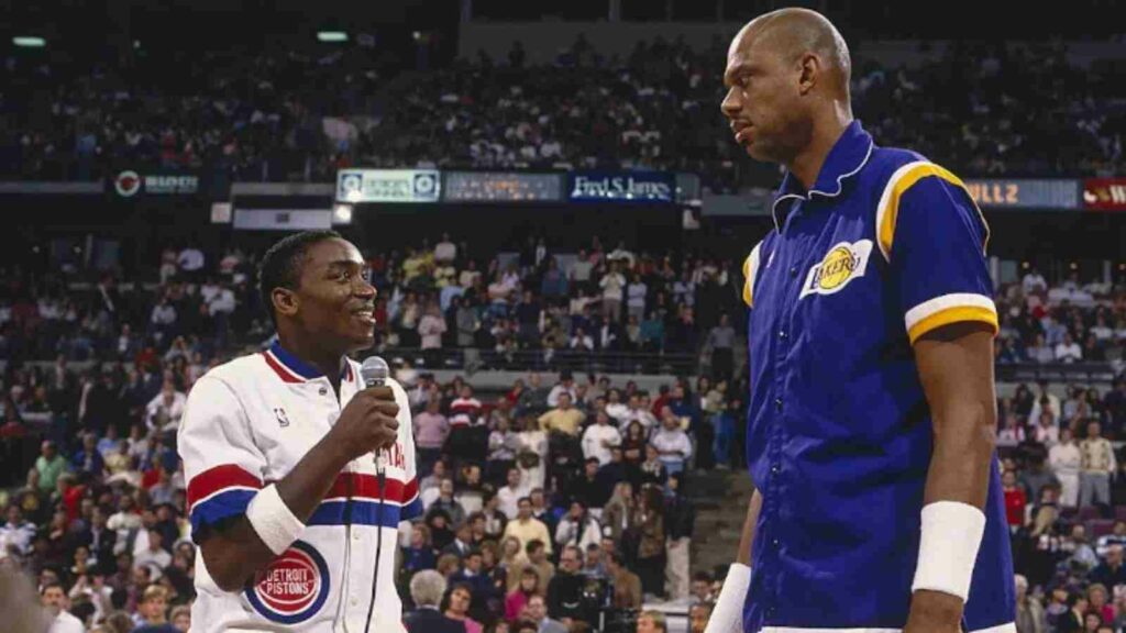 Isiah Thomas and Kareem Abdul Jabbar