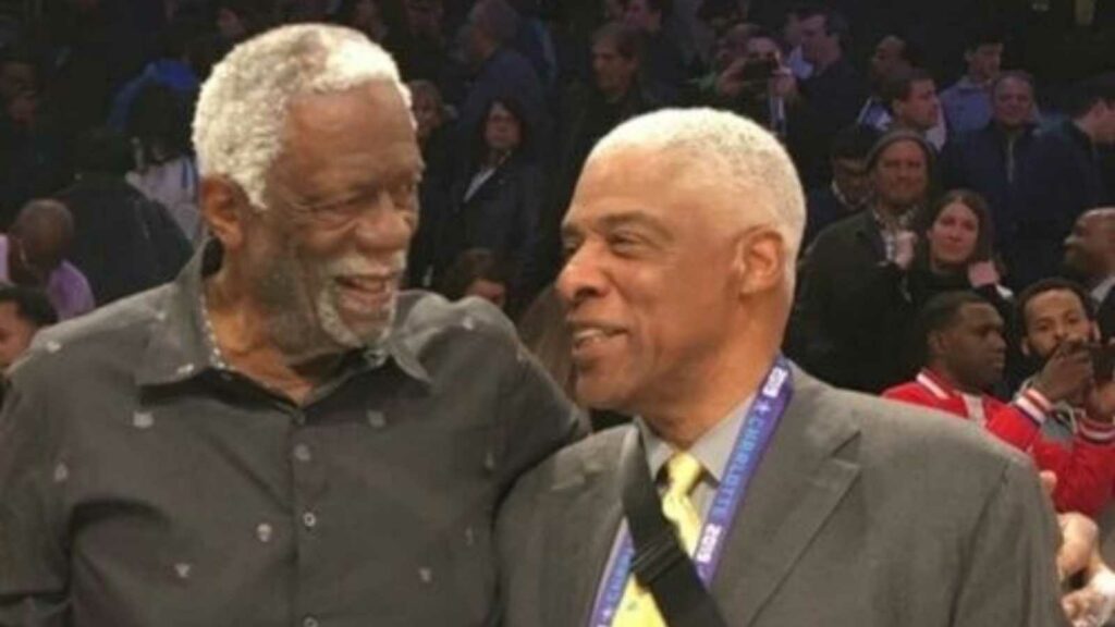 Bill Russell and Julius Erving in NBA