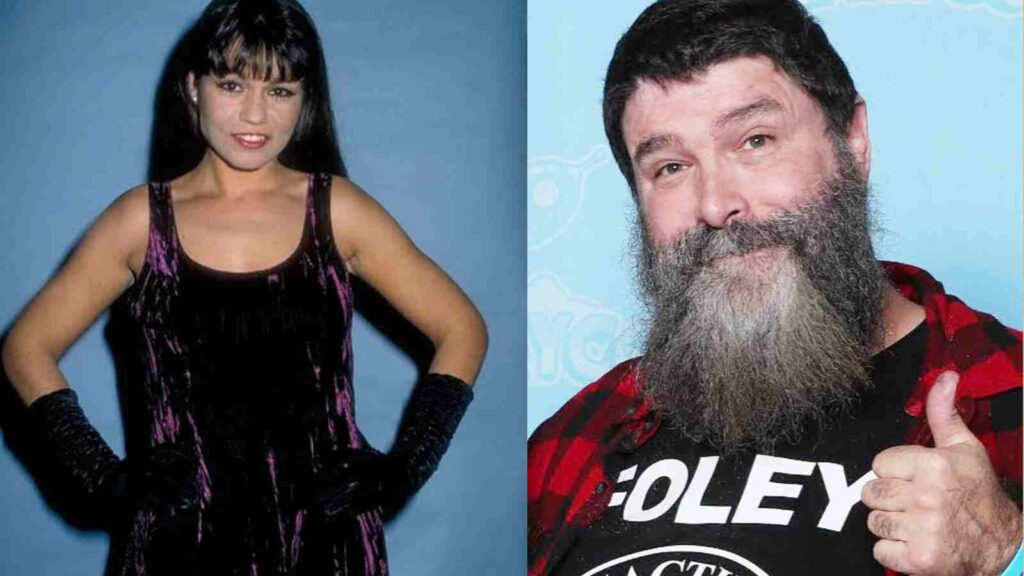 Nancy Benoit and Mick Foley