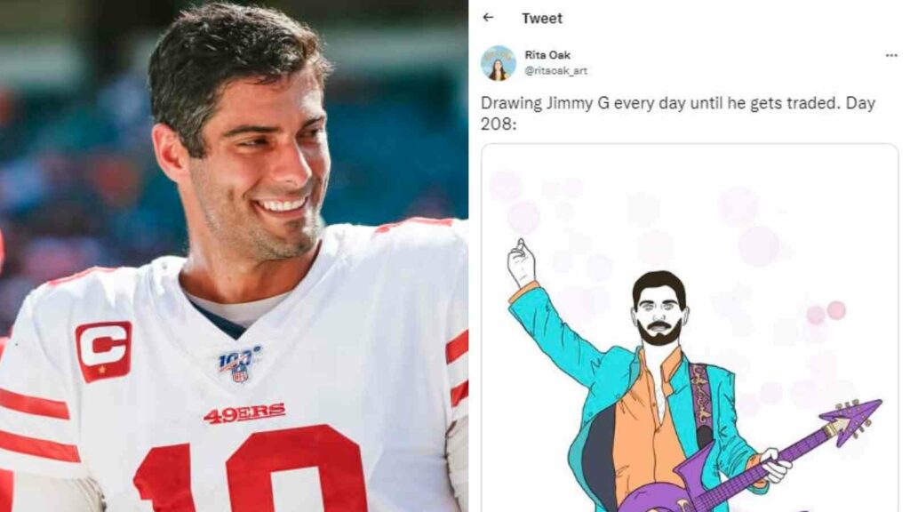 Jimmy Garoppolo trends on Twitter.