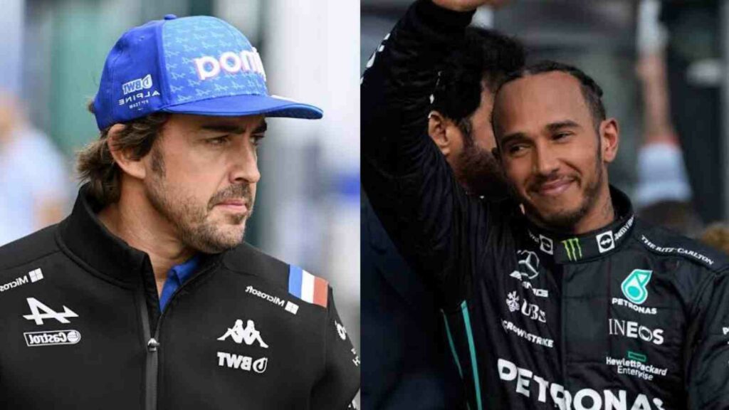 Fernando Alonso and Lewis Hamilton