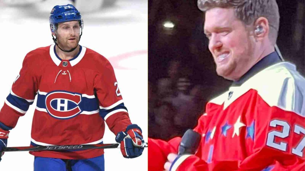 Karl Alzner and Michael Buble