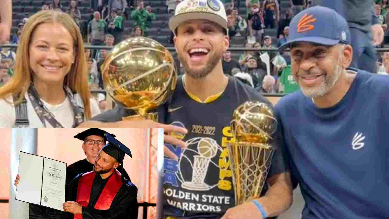 “Trying to bring his parents closer” Sonya and Dell Curry get emotional during Stephen Curry’s graduation ceremony