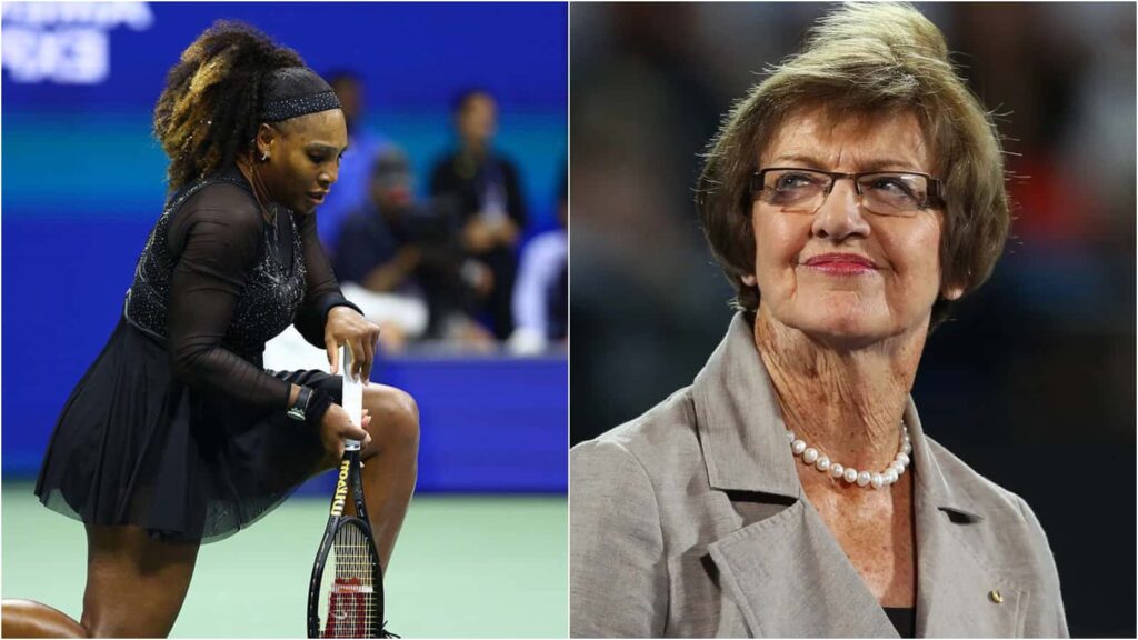 Serena Williams and Margaret Court