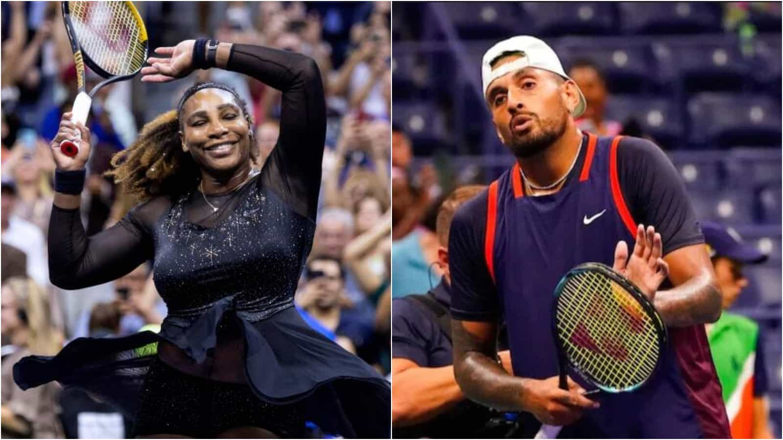 “They are trying to catch her,” Nick Kyrgios lauds Serena Williams saying the Big-3 have been chasing her