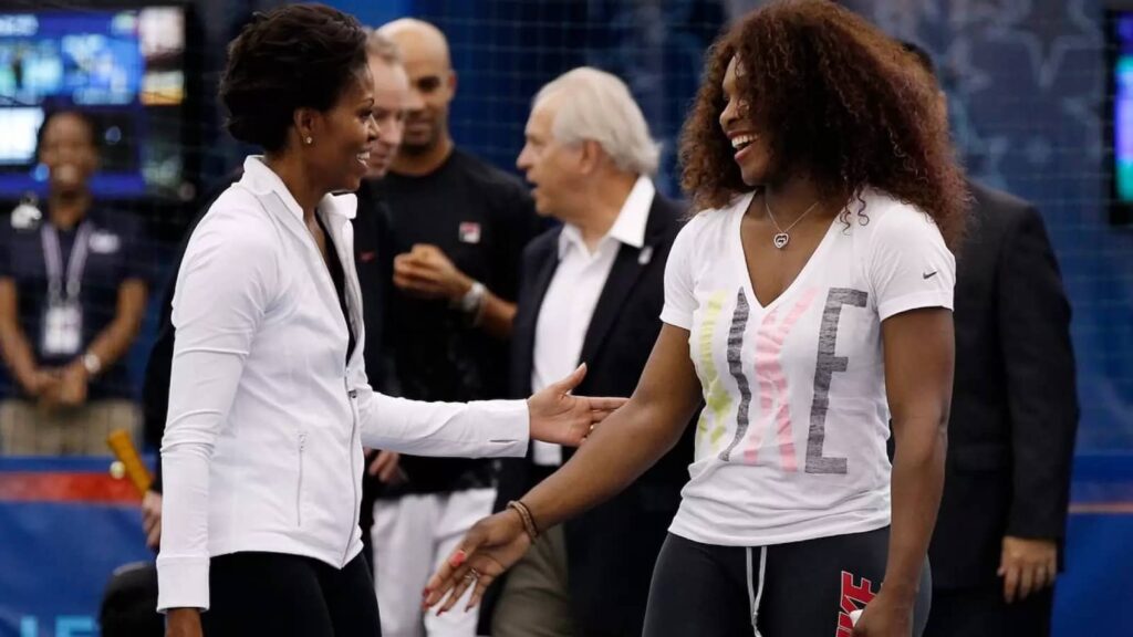 Michelle Obama and Serena Williams